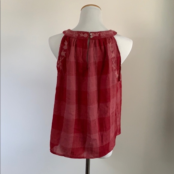 Listicle red embroidered blouse size small‎ - Picture 4 of 4